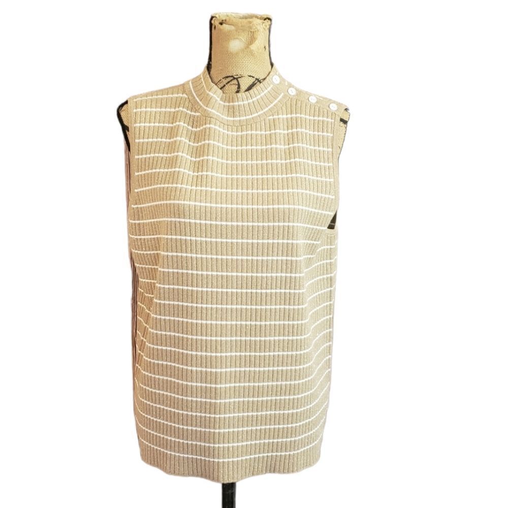 Talbots NWT Sparkly Striped Top